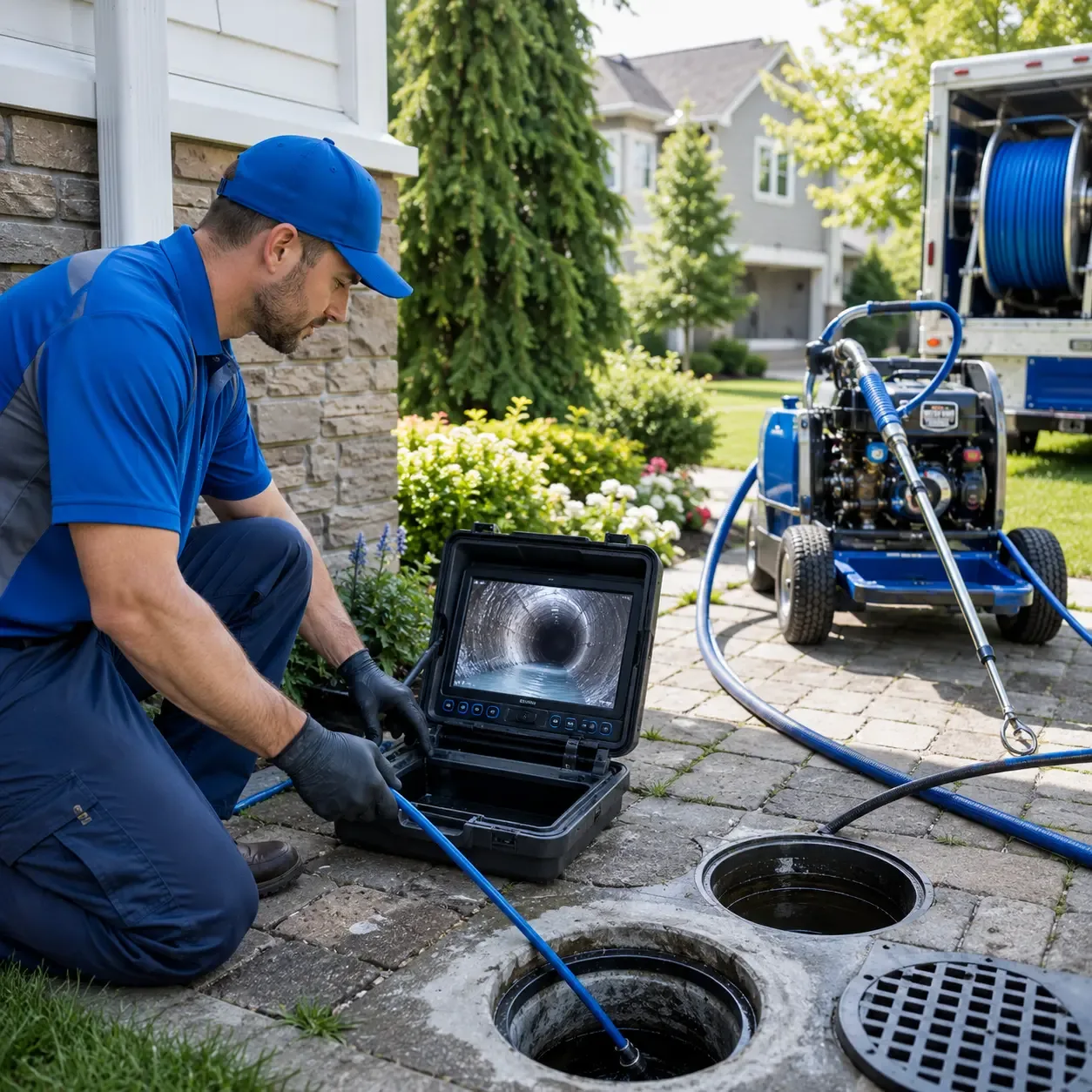 Outdoor drain cleaning professionals serving Gillespie, IL